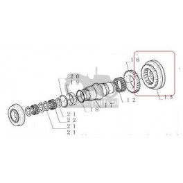 2013-SK27 Synchronizator Case MX/New Holland TM 5189251