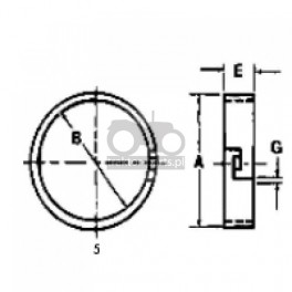 3013-SK17 Pierścień uszczelniający 136mm Massey Ferguson 185425M1,