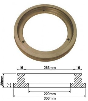 1014-HA14 Tłok hamulca dociskowy220x306x38mm John Deere L31016 ,