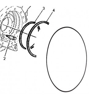 1014-HA29 Oring cylindra hamulcowego John Deere,L116345, L39942, L56246