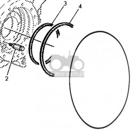 1014-HA29 Oring cylindra hamulcowego John Deere,L116345, L39942, L56246