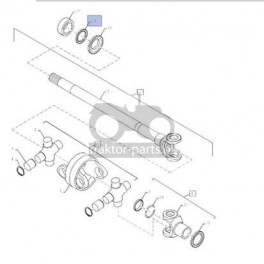 2016-ON61 Uszczelniacz wału napędowego 39,69x60,3x7,9mm Case Magnum,MX, 302956A1