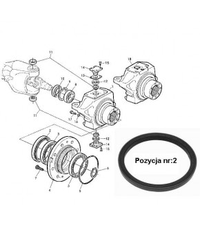 1016-ON1 Uszczelniacz piasty 168x198x14,5mm, 04415117, 01027784, VPJ2978, AL81842 ,AL154055, F514300020450, 