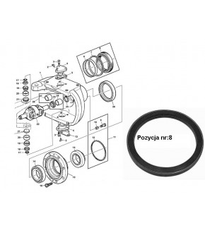 1016-ON3 Uszczelniacz piasty koła 140x165x13/16.5mm, 04359475, 81674C1, 9619533, AL39339, AL3933S, F198300020510, 0734309169, 