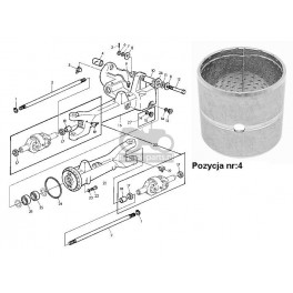 1016-ON11 Tulejka wału napędowego 50x55x50mm, L58229, L62838, L63510 ,