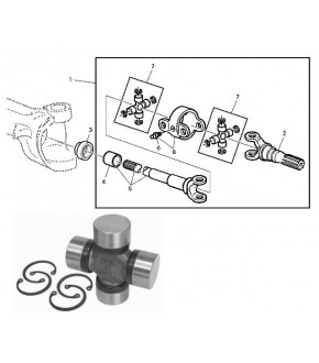 1016-ON24 Krzyżak 28,5x71,5mm, 04415131, F510300020500, AL161293, AL62452, L100632, 