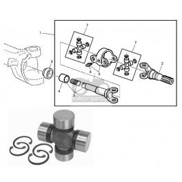 1016-ON24 Krzyżak 28,5x71,5mm, 04415131, F510300020500, AL161293, AL62452, L100632,