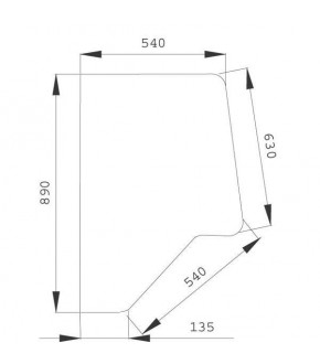 2020-KA15 Szyba drzwi XL P/L Case,3233051R2, 3233051R1