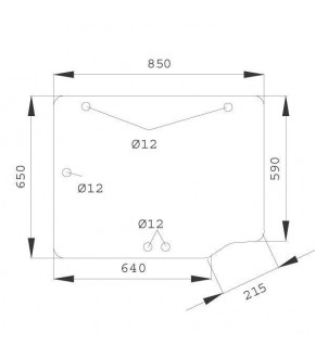 2020-KA32 Szyba tylna z rozszczelnieniem XL Case,126317A2, 126317A1, 