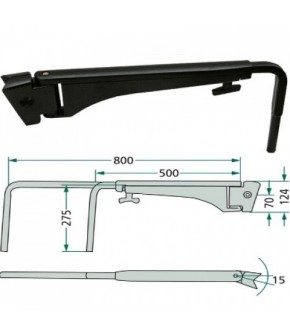 2020-KA72 Ramię teleskopowe lusterka Case,New Holland,1530998C2, 1-34-677-082, 134677082,