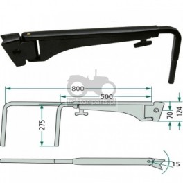 2020-KA72 Ramię teleskopowe lusterka Case,New Holland,1530998C2, 1-34-677-082, 134677082,