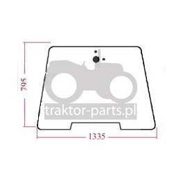 2020-KA85 Szyba przednia Case,238682A3, 238682A4,