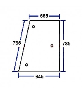 2020-KA92 Szyba boczna lewa uchylna Case,New Holland,82009813, 82029321, 83995322, 83995322L, E9NN9429711AA