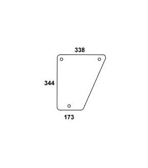 1020-KA1 Szyba przednia dolna L/P John Deere ,L57280