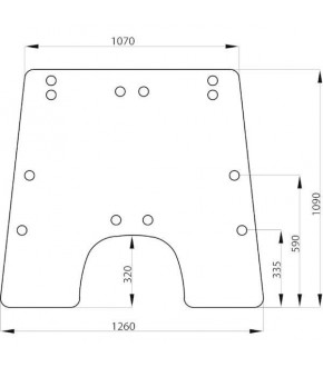 1020-KA2 Szyba przednia John Deere,AL71287
