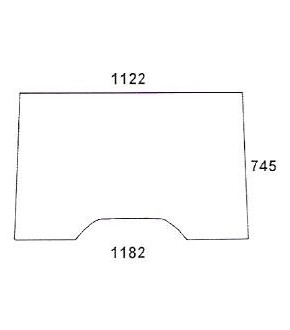 1020-KA4 JOHN DEERE / CLAAS / RENAULT - szyba przednia ,RT6005028923,RT6005010156,RT6005010155