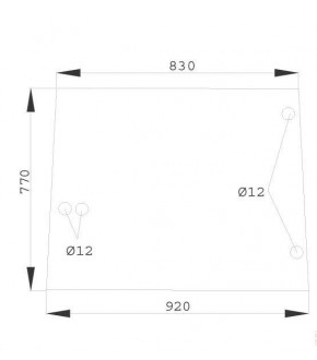 1020-KA22 Szyba boczna John Deere,L57977