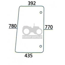 1020-KA23JOHN DEERE ,CLAAS,RENAULT - szyba boczna P / L ,RT6005010162