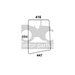 1020-KA24 Szyba boczna P / L John Deere,ER047311,