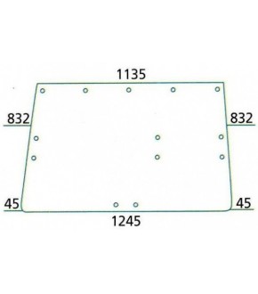 1020-KA26 Szyba tylna John Deere ,L36606 , L39247,