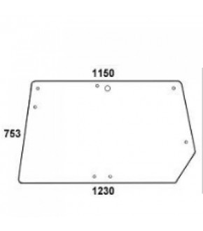 1020-KA29 Szyba tylna John Deere,6005010163, RT6005010163, 