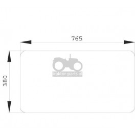 1020-KA31 JOHN DEERE, CLAAS ,RENAULT-szyba tylna dolna,RT6005002917,