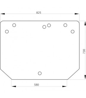 1020-KA38 Szyba tylna zielona John Deere,ER200669