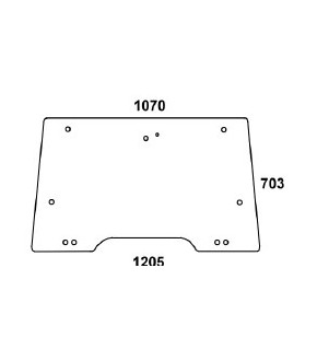 3020-KA2 Szyba przednia przezroczysta otwierana Massey Ferguson,3806580M4
