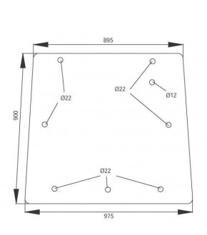 3020-KA12 Szyba tylna Massey Ferguson seria 3000,3389902M2, 3389902M3