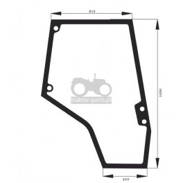 3020-KA34 Szyba drzwi prawych Massey Ferguson,4272775M1