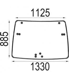 4020-KA1 Szyba przednia Deutz-Fahr,04418946, 