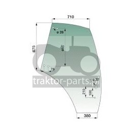 4020-KA3 Szyba drzwi prawa Deutz-Fahr, 04418952