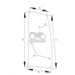 4020-KA6 Szyba boczna prawa Deutz-Fahr,04418828,