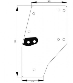 4020-KA15 Szyba drzwi lewa Deutz-Fahr,04352794, 04352850