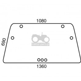 4020-KA17 Szyba tylna Deutz-Fahr,04346800