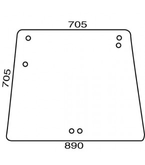 4020-KA19 Szyba tylna Deutz-Fahr,04383609