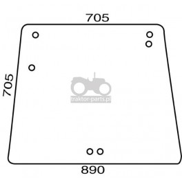 4020-KA19 Szyba tylna Deutz-Fahr,04383609
