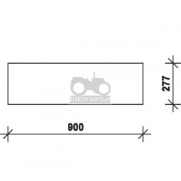 4020-KA20 Szyba tylna dolna Deutz-Fahr,04352203, 04352205, 04358914