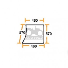 9020-KA2 Szyba przednia dolna prawa Renault,7700.062.366, 7700062366,