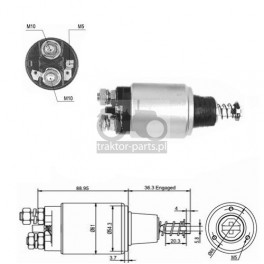 2021-EL16 Elektromagnes rozrusznika Case, New Holland,1983365C1, 0331402006, 0331402034, 0331402042, 0331402043,