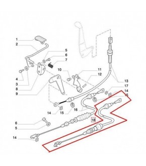 7024-LI5 Linka gazu ręcznego New Holland,87396116