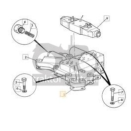 K10-28 Uszczelka pod blok cewek JCB,813/M1221, 813M1221, 813/50055, 81350055,