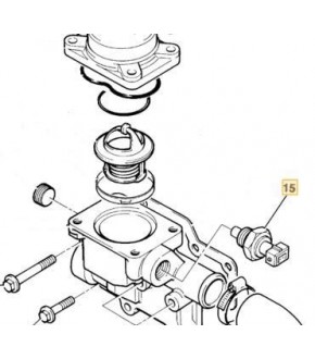 K10-48 Czujnik temperatury wody JCB 3CX , 4CX ,716/24200,71624200,