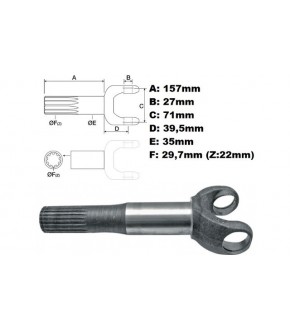 Póloś,Wałek Napędowy Case 580,590,G K SK SM SLE,Komatsu WB