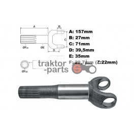 Póloś,Wałek Napędowy Case 580,590,G K SK SM SLE,Komatsu WB