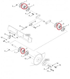 Łożysko Case ,New Holland ,80325106