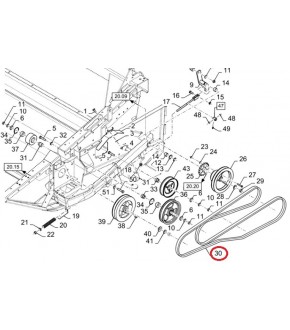 Pas Klinowy New Holland,Case,84291570,84449765,