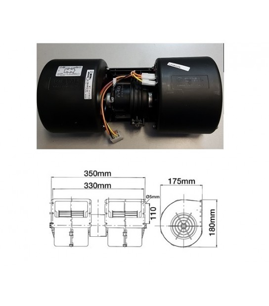 Dmuchawa ,wentylator,Case,New Holland,178454A2, 3724991A1, 81870361, 82034852, 82034854, 04378971, 04397994 04378971,