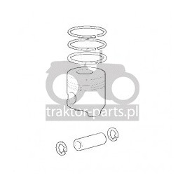 2030-ZN26 Tłok kpl. 3 pierścienie